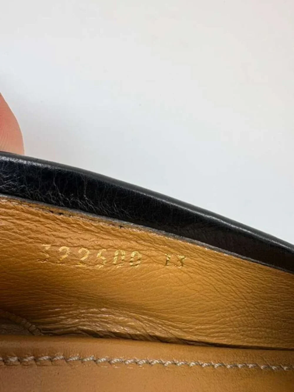 Gucci 322500 Horsebit Web Loafers Black Leather Mens Size 13 Italy